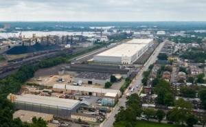 Aerial photo of industrial site